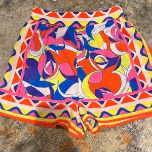 River Island Multicolor High Waist Shorts